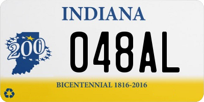 IN license plate 048AL