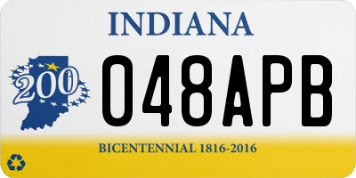 IN license plate 048APB