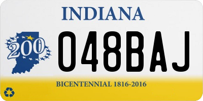 IN license plate 048BAJ