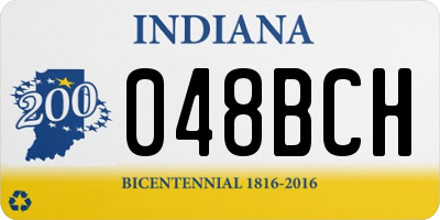 IN license plate 048BCH