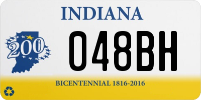 IN license plate 048BH