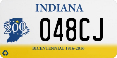 IN license plate 048CJ