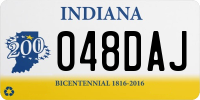 IN license plate 048DAJ