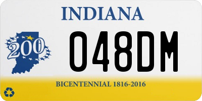 IN license plate 048DM