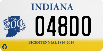 IN license plate 048DO