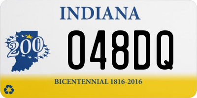 IN license plate 048DQ