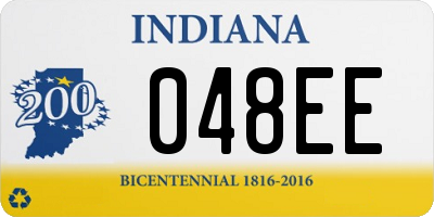 IN license plate 048EE