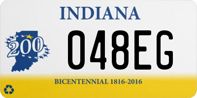 IN license plate 048EG