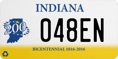 IN license plate 048EN