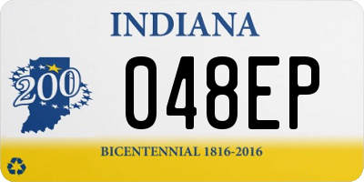 IN license plate 048EP