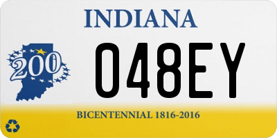 IN license plate 048EY