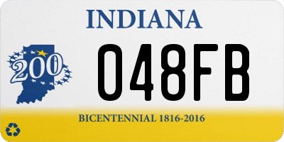 IN license plate 048FB