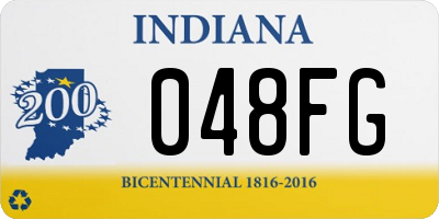 IN license plate 048FG