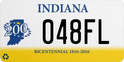 IN license plate 048FL