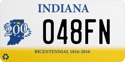 IN license plate 048FN