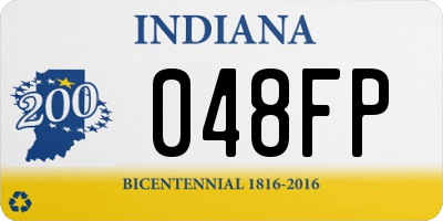 IN license plate 048FP