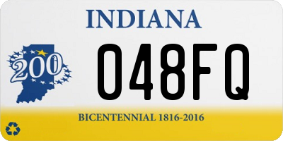 IN license plate 048FQ