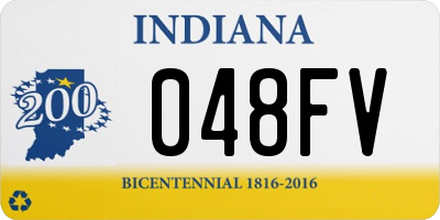 IN license plate 048FV