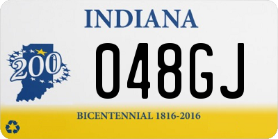 IN license plate 048GJ