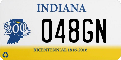 IN license plate 048GN