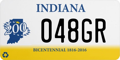 IN license plate 048GR