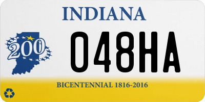 IN license plate 048HA