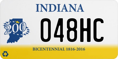 IN license plate 048HC