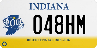 IN license plate 048HM