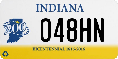 IN license plate 048HN