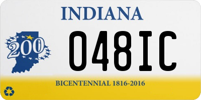 IN license plate 048IC