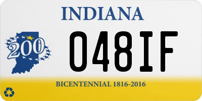 IN license plate 048IF