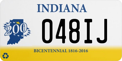 IN license plate 048IJ