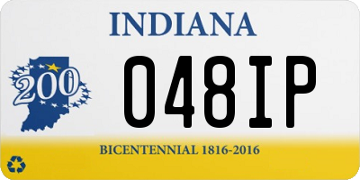 IN license plate 048IP