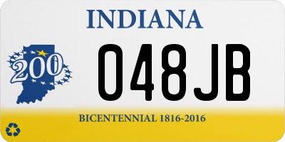 IN license plate 048JB