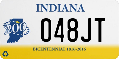 IN license plate 048JT