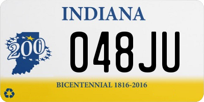 IN license plate 048JU