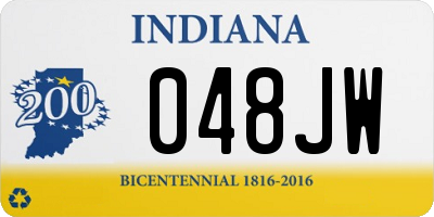 IN license plate 048JW