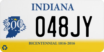 IN license plate 048JY