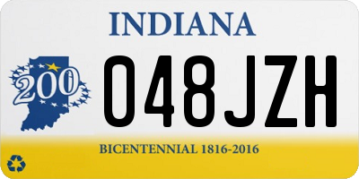 IN license plate 048JZH