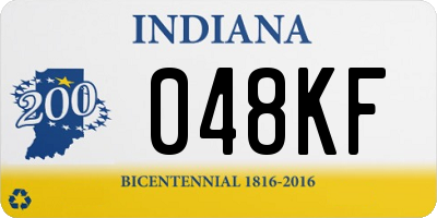 IN license plate 048KF