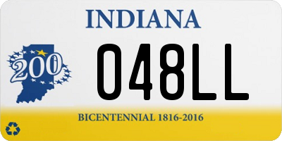 IN license plate 048LL