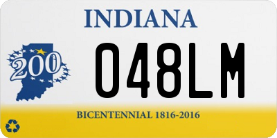 IN license plate 048LM