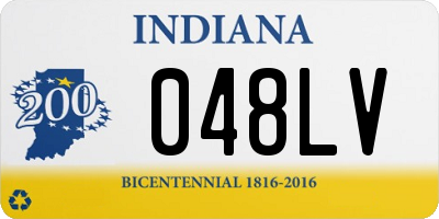 IN license plate 048LV