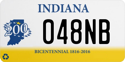 IN license plate 048NB