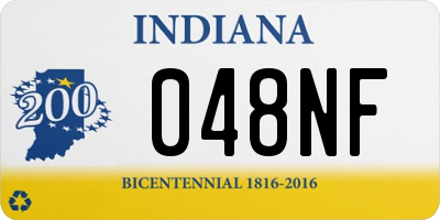 IN license plate 048NF