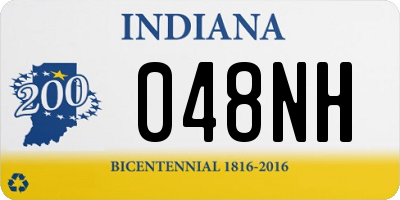 IN license plate 048NH