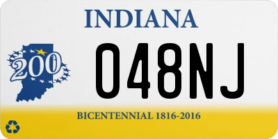 IN license plate 048NJ