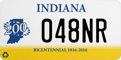 IN license plate 048NR