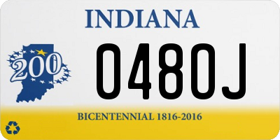 IN license plate 048OJ