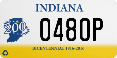 IN license plate 048OP